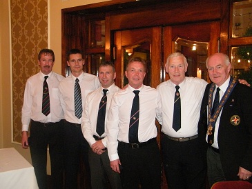 Eric with his back room staff along with Scottish President Graham Harkness