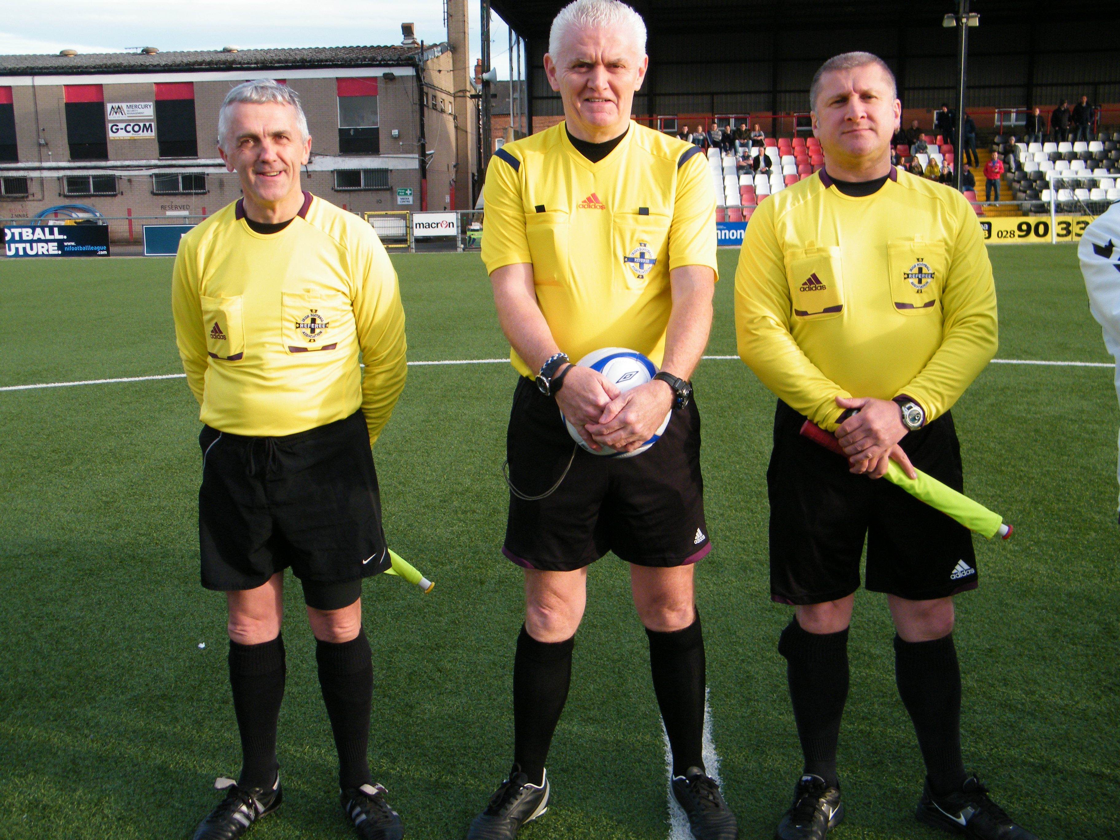 Match officials Adams,Hall & Stewart 